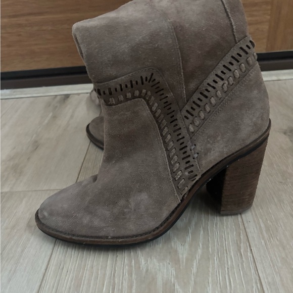 Vince Camuto Madolee Over The Knee Taupe Suede Leather Boots - Picture 5 of 7